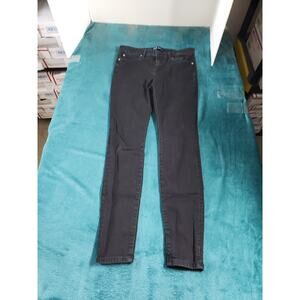 Gap Jeans Size 27 Womens Black Denim Stretch Pants Ladies Mid Rise Jegging